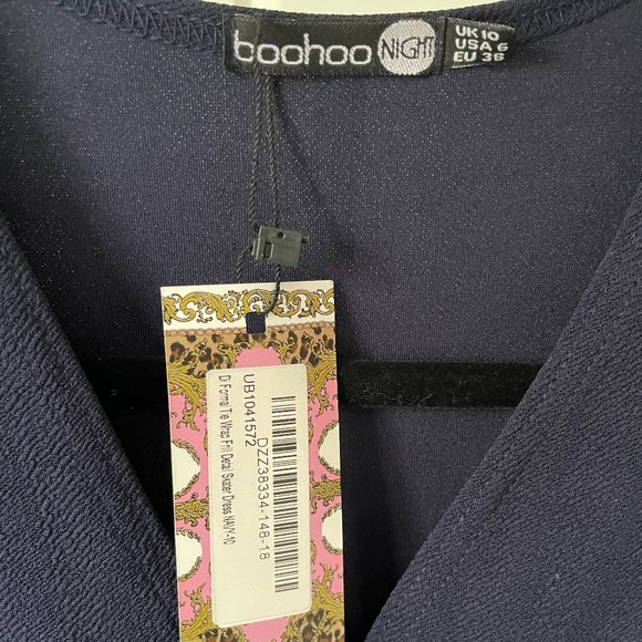 BooHoo Navy Short Dress - Picture 5 of 7